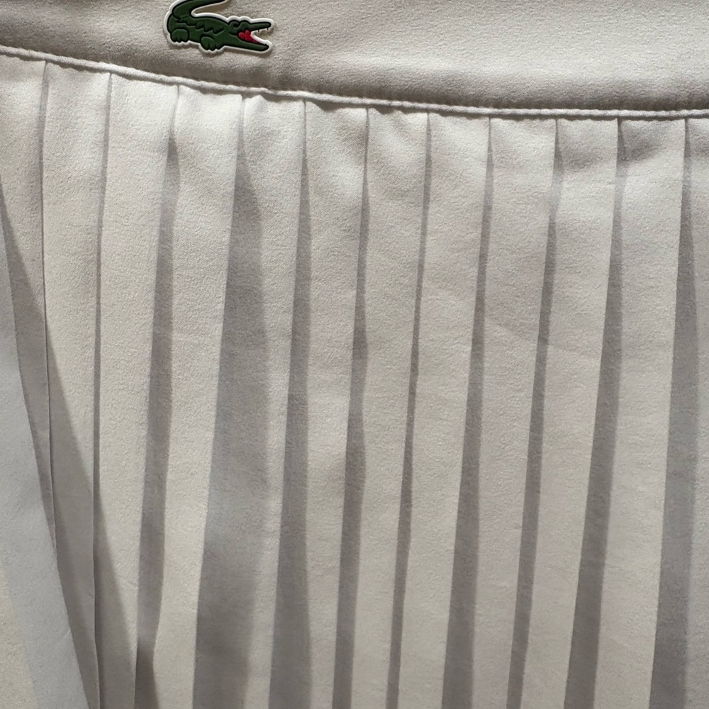 Lacoste White Pleated Athletic Tennis Pickleball Skirt (XS 0-2) - Picture 5 of 7